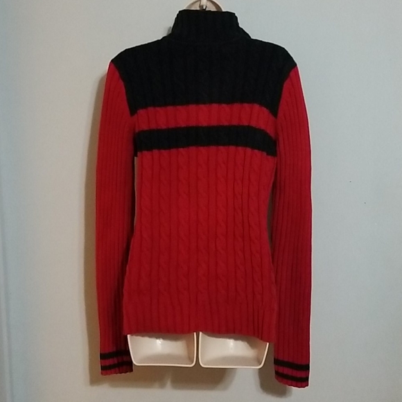 Tommy Hilfiger jeans women's red & black sweater - Picture 13 of 17